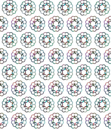 Seamless geometric ornamental vector pattern. Abstract background