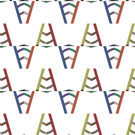 Seamless geometric ornamental vector pattern. Abstract backgroundのイラスト素材