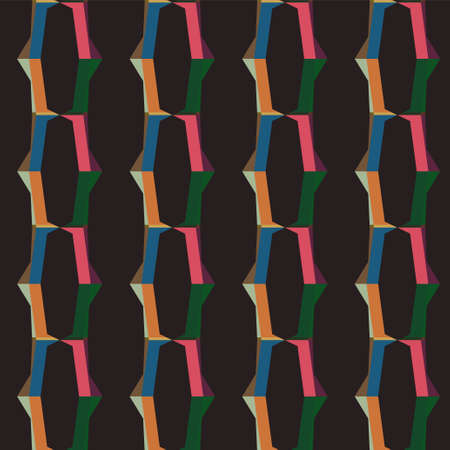 Seamless vector pattern in geometric ornamental style