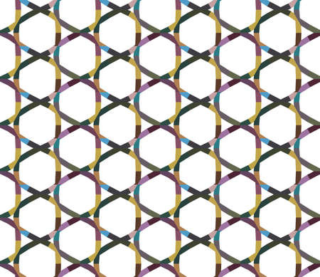 Seamless geometric ornamental vector pattern. Abstract backgroundのイラスト素材