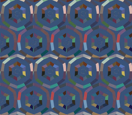 Seamless vector pattern. Background texture in geometric ornamental style.