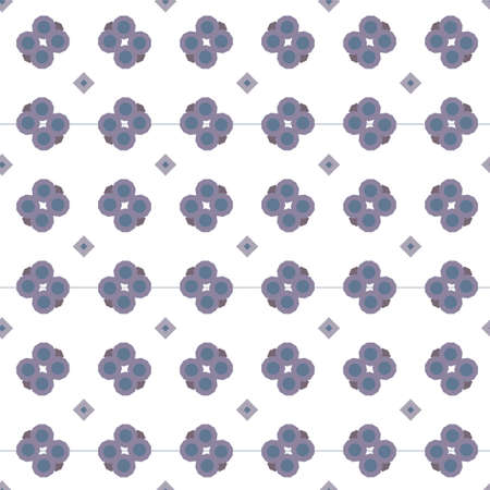 Seamless vector pattern in geometric ornamental styleのイラスト素材