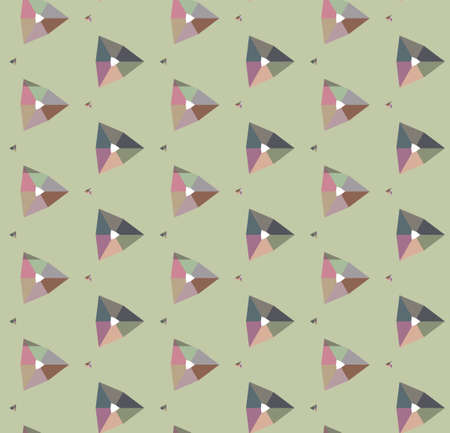 Seamless vector pattern in geometric ornamental style