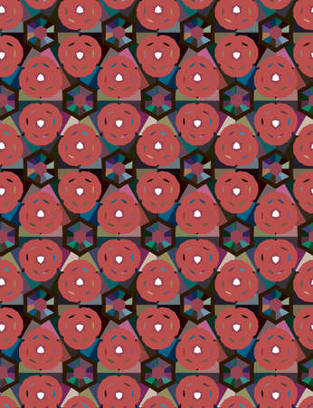 Abstract background texture in geometric ornamental style. Seamless design.