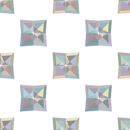 Seamless vector pattern in geometric ornamental styleのイラスト素材