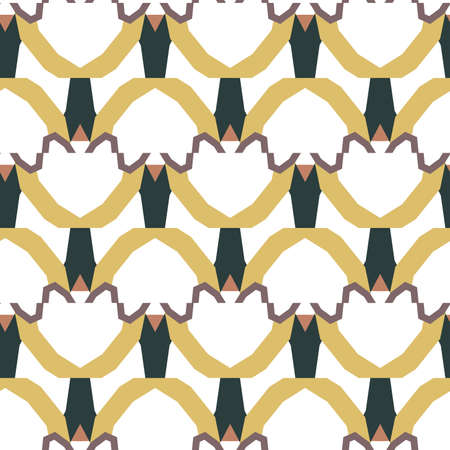 Seamless geometric ornamental vector pattern. Abstract background