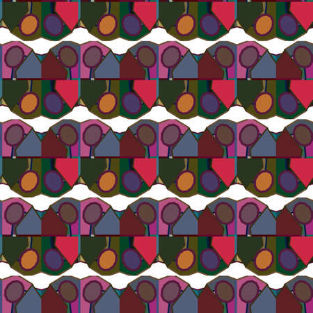 Geometric ornamental vector pattern. Seamless design texture.のイラスト素材