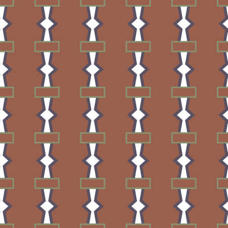 Geometric ornamental vector pattern. Seamless design texture.のイラスト素材