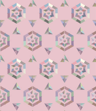 Seamless vector pattern. Background texture in geometric ornamental style.