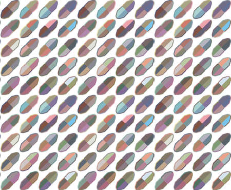 Seamless geometric ornamental vector pattern. Abstract backgroundのイラスト素材