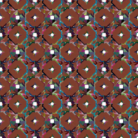 Geometric ornamental vector pattern. Seamless design texture.のイラスト素材