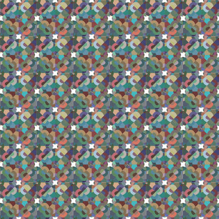 Seamless vector pattern. Background texture in geometric ornamental style.のイラスト素材