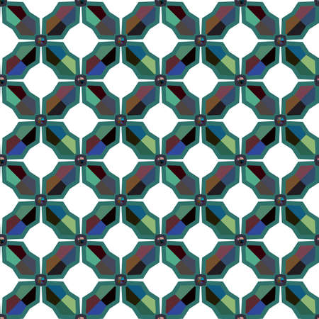 Seamless vector pattern. Background texture in geometric ornamental style.