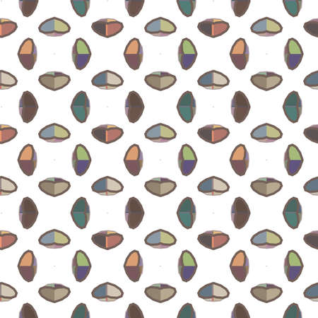 Geometric ornamental vector pattern. Seamless design texture.のイラスト素材