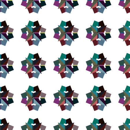 Geometric ornamental vector pattern. Seamless design texture.のイラスト素材