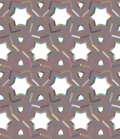 Geometric ornamental vector pattern. Seamless design texture.