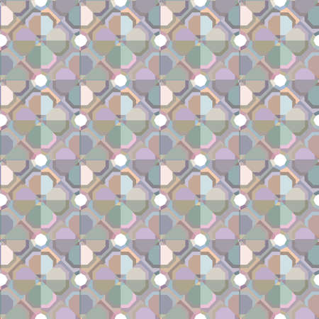 Seamless vector pattern in geometric ornamental styleのイラスト素材