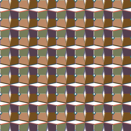 Abstract background texture in geometric ornamental style. Seamless design.のイラスト素材