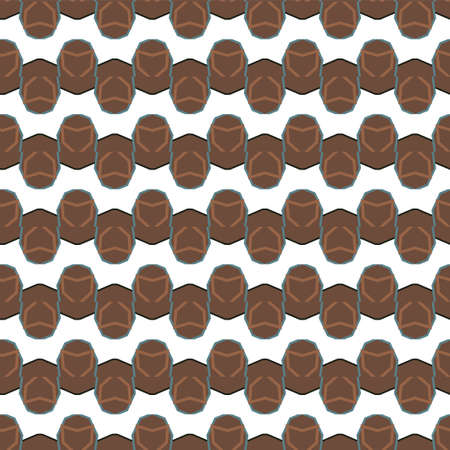 Geometric ornamental vector pattern. Seamless design texture.のイラスト素材