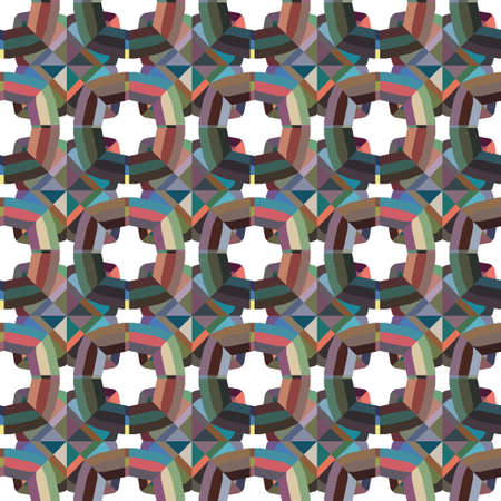 Seamless geometric ornamental vector pattern. Abstract background