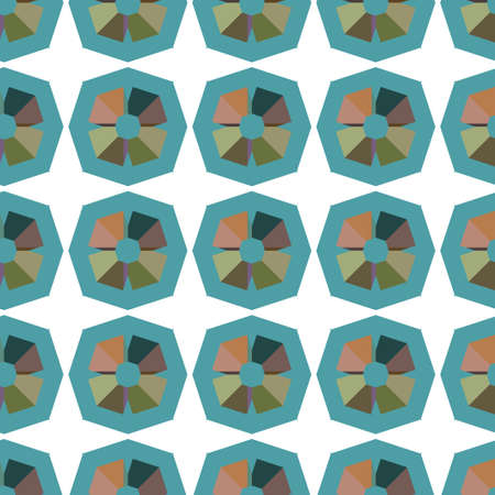 Seamless geometric ornamental vector pattern. Abstract background