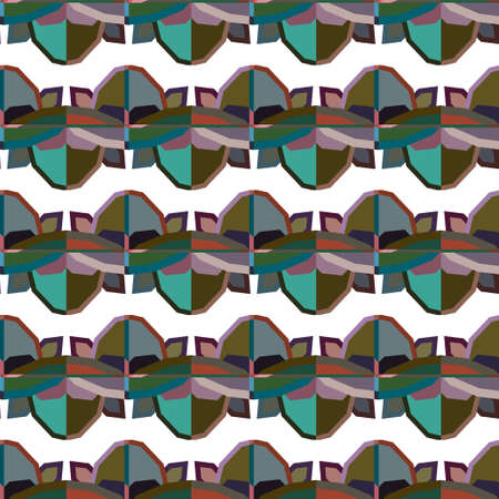 Seamless geometric ornamental vector pattern. Abstract background
