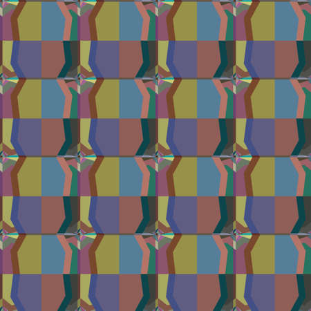 Seamless vector pattern in geometric ornamental style
