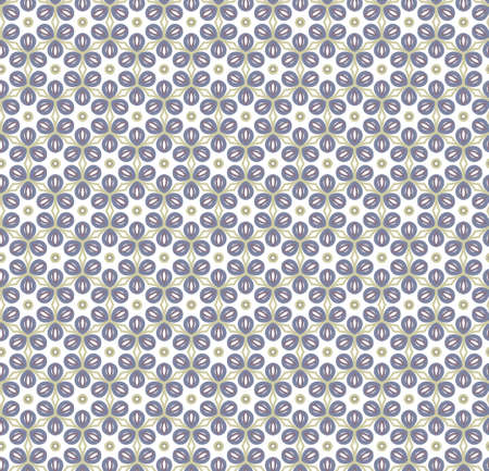 Seamless vector pattern in geometric ornamental style