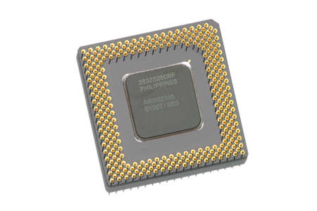 CPU Isolated on White Background