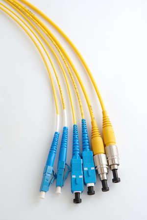 a few optical cables with different connectors