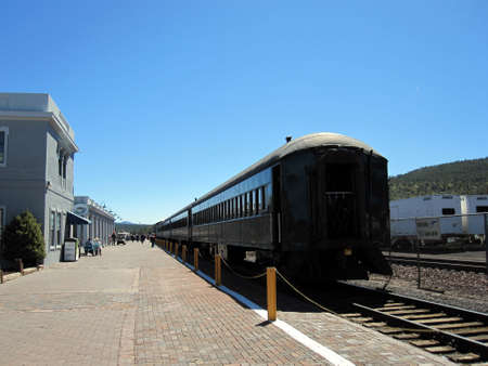 Train Station in Williams, Arizonaのeditorial素材