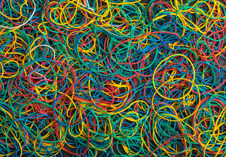 Colorful background rainbow colors rubber bands loom