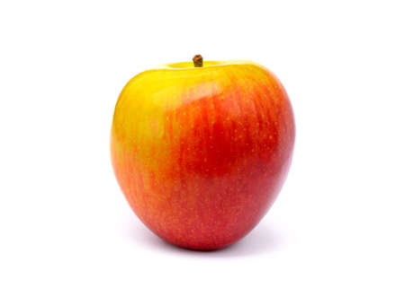 Fresh healthy apple isolated on a white backgroundの写真素材