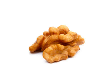 Healthy walnut isolated on white background.の写真素材