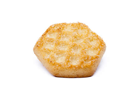 Tasty biscuits isolated on white backgroundの写真素材