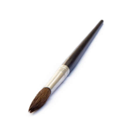 Set of paint brushes isolated on white backgroundの写真素材