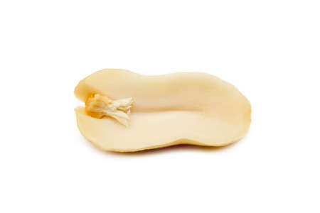Fresh peanuts snack isolated on white background