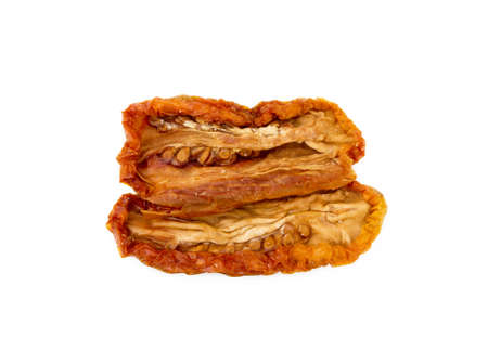 Red tomatoes isolated on white backgroundの写真素材