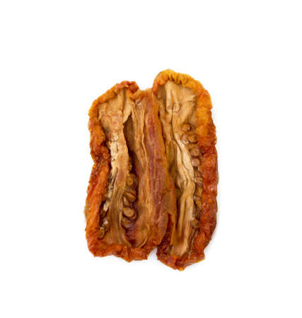 Red tomatoes isolated on white backgroundの写真素材