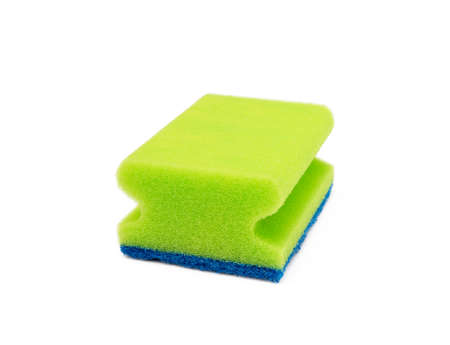 Cleaning sponge isolated on white background