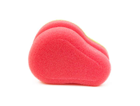 Cleaning sponge isolated on white backgroundの写真素材