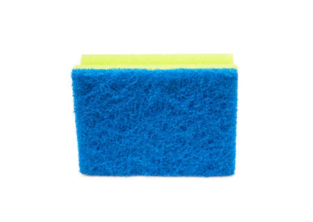 Cleaning sponge isolated on white backgroundの写真素材