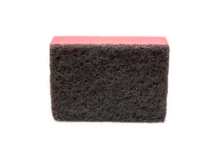 Cleaning sponge isolated on white backgroundの写真素材