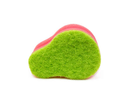 Cleaning sponge isolated on white backgroundの写真素材