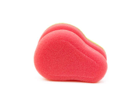 Cleaning sponge isolated on white backgroundの写真素材