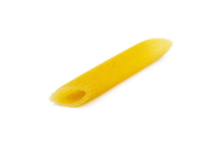 Traditional Italian pasta isolated on white backgroundの写真素材