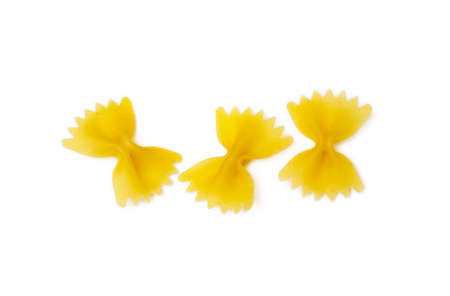 Traditional Italian pasta isolated on white backgroundの写真素材