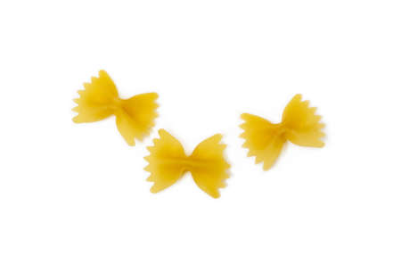 Traditional Italian pasta isolated on white backgroundの写真素材