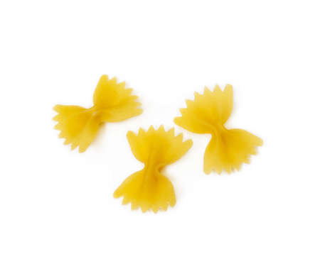 Traditional Italian pasta isolated on white backgroundの写真素材