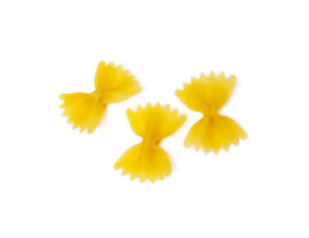 Traditional Italian pasta isolated on white backgroundの写真素材